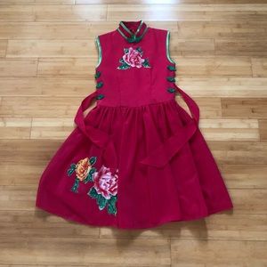 Child’s Magenta Chinese Dress Costume/Qipao
